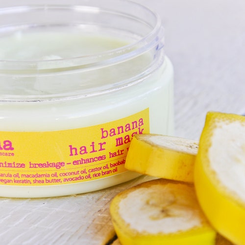 Banana Hair Mask Damaged Hair Minimize Breakage Volume - Etsy Banana Hair Mask Damaged Hair Minimize Breakage Volume - Etsy