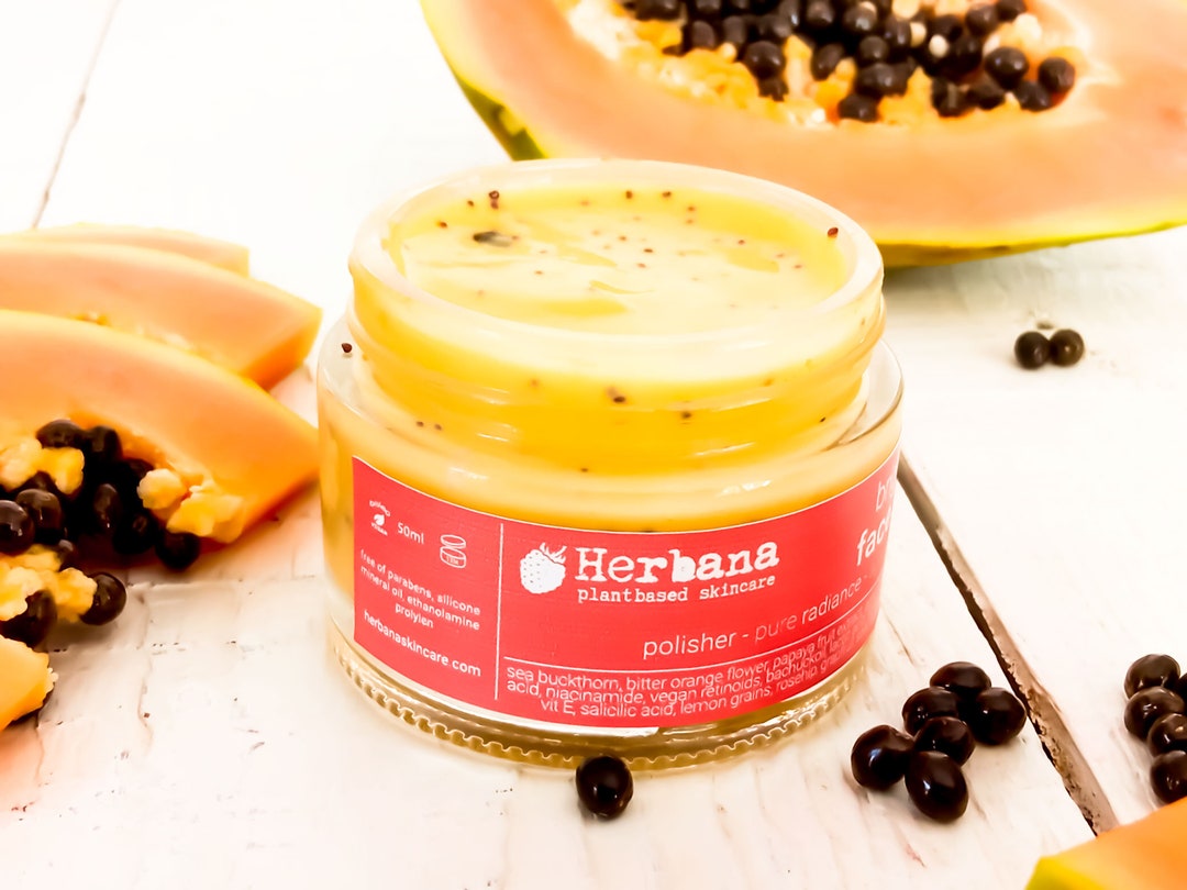 Papaya Face Scrub Against Dull Skin for Radiant Complexion Etsy