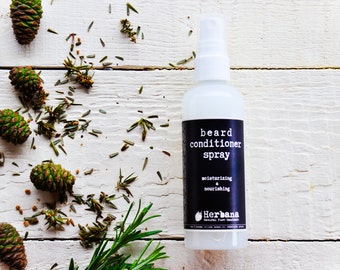 Beard Conditioner Spray, Beard Grooming, Vegan Beard, Vegan Men's Care, Organic Beard Care, Men's Grooming, Gift for Him