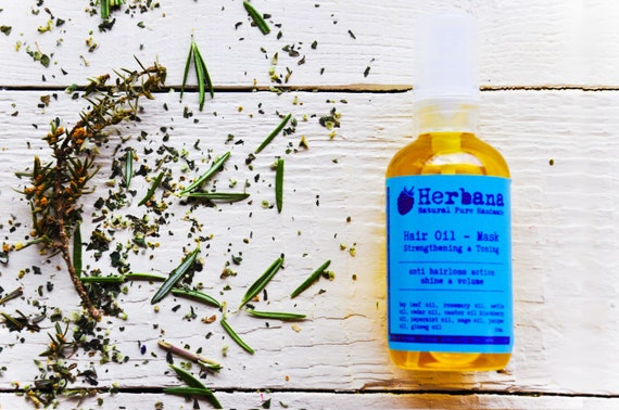 Hair Growth Serum Organic Hair Treatment Natural Hair Care Etsy