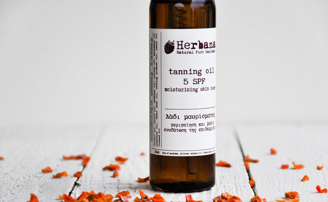 Golden Sun Tan Oil, Organic Body Oil, Suntan Oil, Vegan Oil, Sunblock