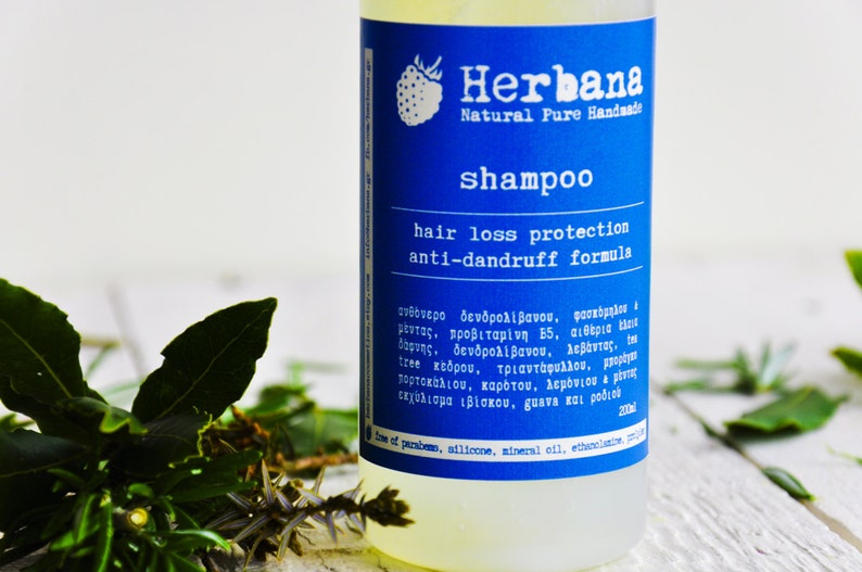 Hair loss Dandruff Shampoo, Restoration Treatment for Hair Growth, Damaged Hair, Strength & Volume, Organic Shampoo, Vegan, Plant based Soap image 3