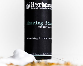 Natural Shaving Foam, Mens grooming, Shave, Shave soap, Wet shave,  Shaving Foam, Gift for him, Mens Face Care, Gift for men, Gift for dad