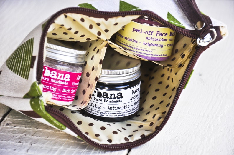 Face Mask Gift Set Face Teatment Active Charcoal Detoxifying Etsy