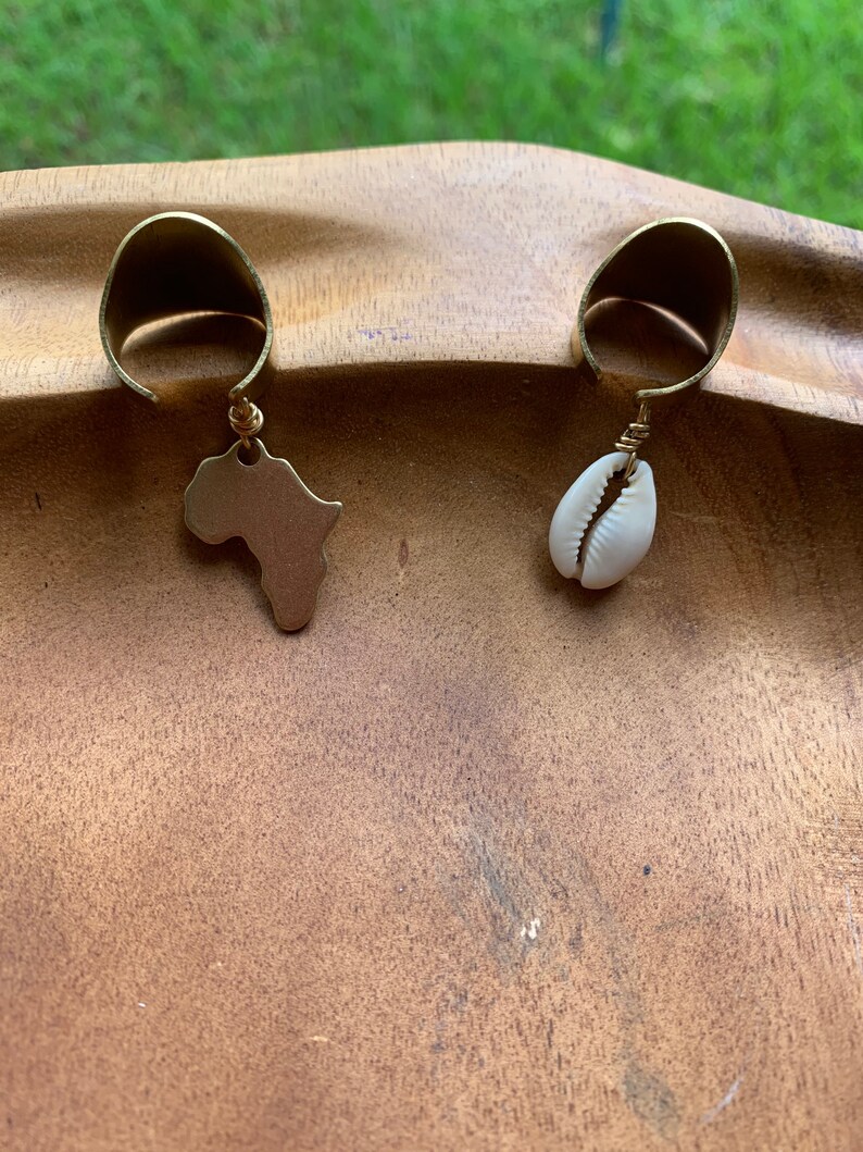 Africa ring Cowrie shell ring statement rings adjustable Etsy