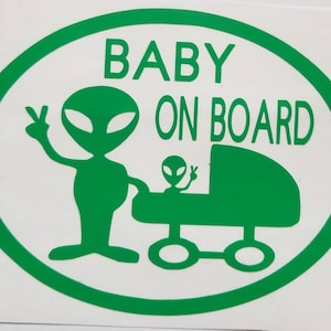 ALIEN Baby on Board © decal