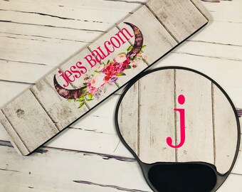mouse pad with wrist rest etsy
