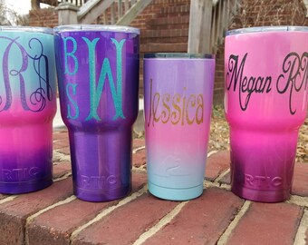 wedding cups wedding party powder coated cup bridal cup etsy