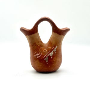 Pueblo Ceremonial Wedding Pottery Vase, 1950er Jahre