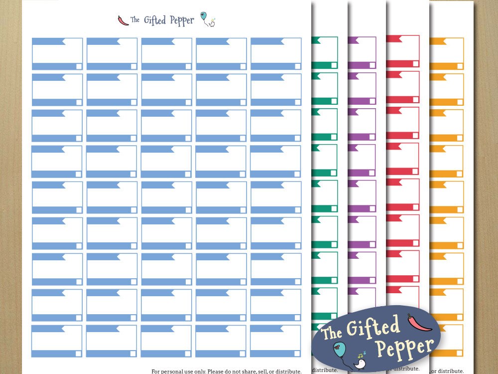 Editable Student Stickers printable. School College - Etsy