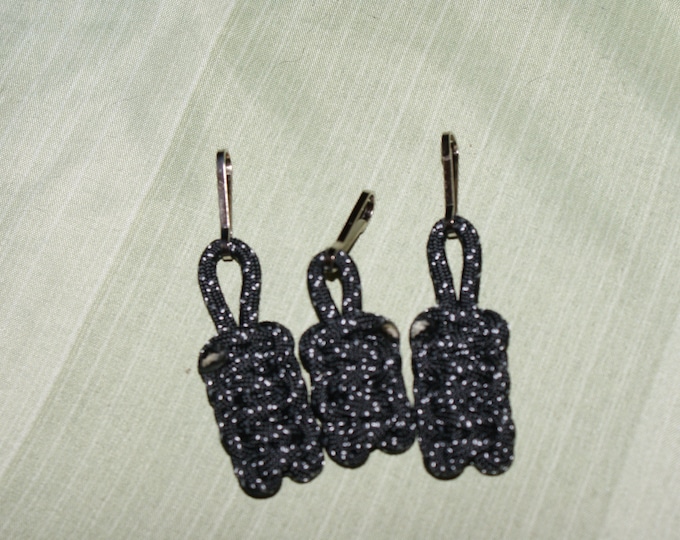 Starry Night Paracord Zipper Pulls (Available in packs of 3 or 4)