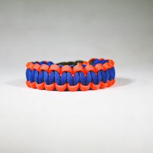 Paracord Bracelet 2mm - Letter Bracelet Blue Shock