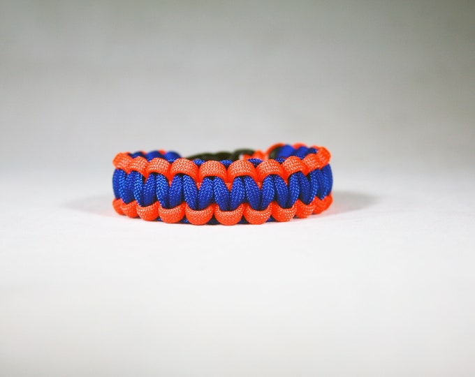 University of Florida Gators Orange and Blue Paracord Bracelet