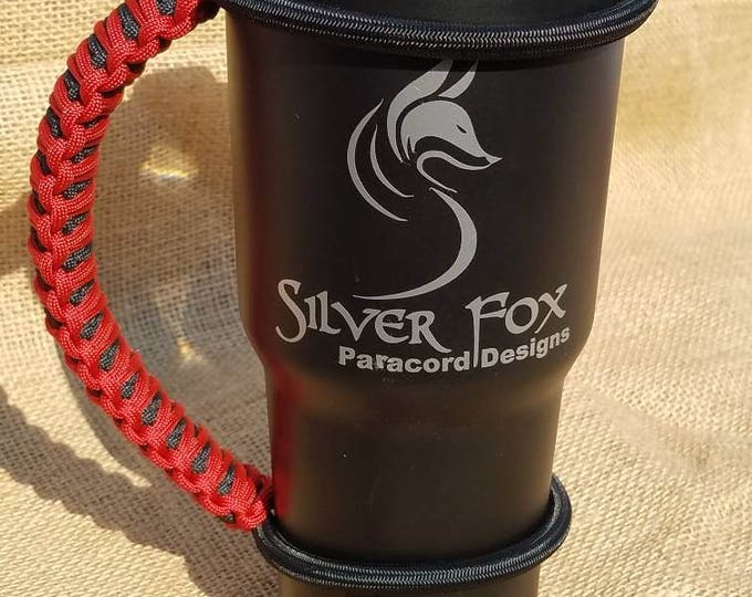 Handcrafted Paracord Tumbler Handle, Orange and Black, Oklahoma State  University, SF Giants, Baltimore Orioles, Yeti, Rtic, Mossy Oak