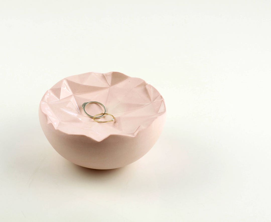 Geometric Porcelain Ring Dish.minimalist Ring Dish.ceramic - Etsy