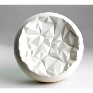 Origami Ceramic Bowl. Minimalist Porcelain Bowl. Simple Design. Triangle Origami White Bowl. Handmade Geometric Bowl Design by CONCEPTstudio