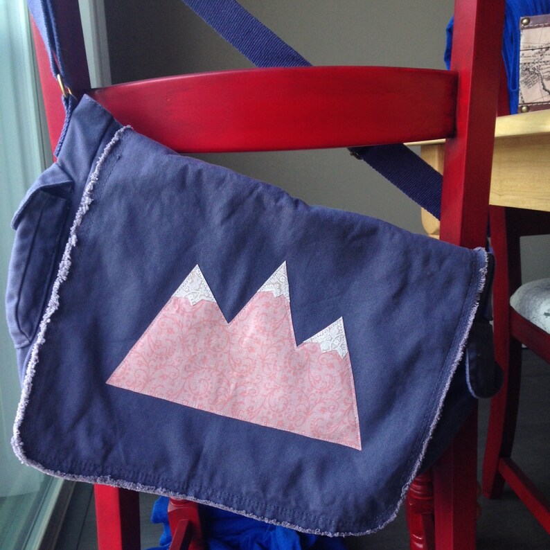 Mountain Messenger Bag canvas Etsy