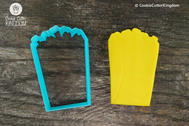 3D Printed Mini and Standard Sizes Popcorn Cookie Cutter
