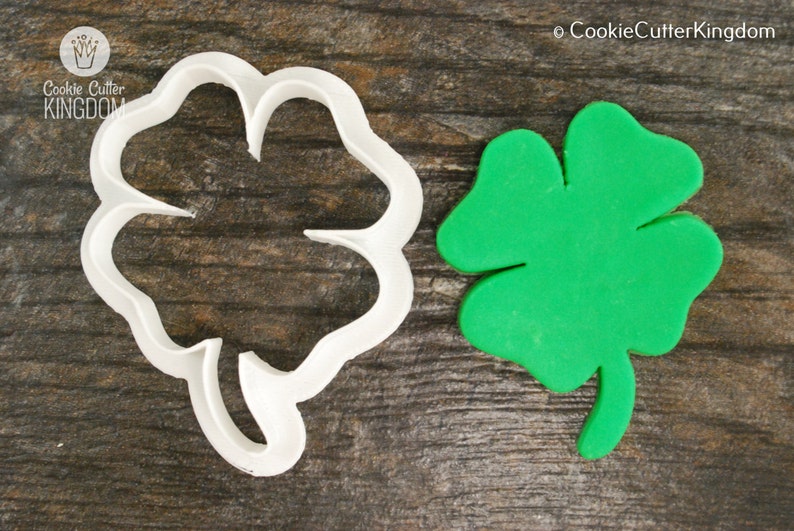 3D Printed Four Leaf Clover Cookie Cutter Mini and Standard Sizes