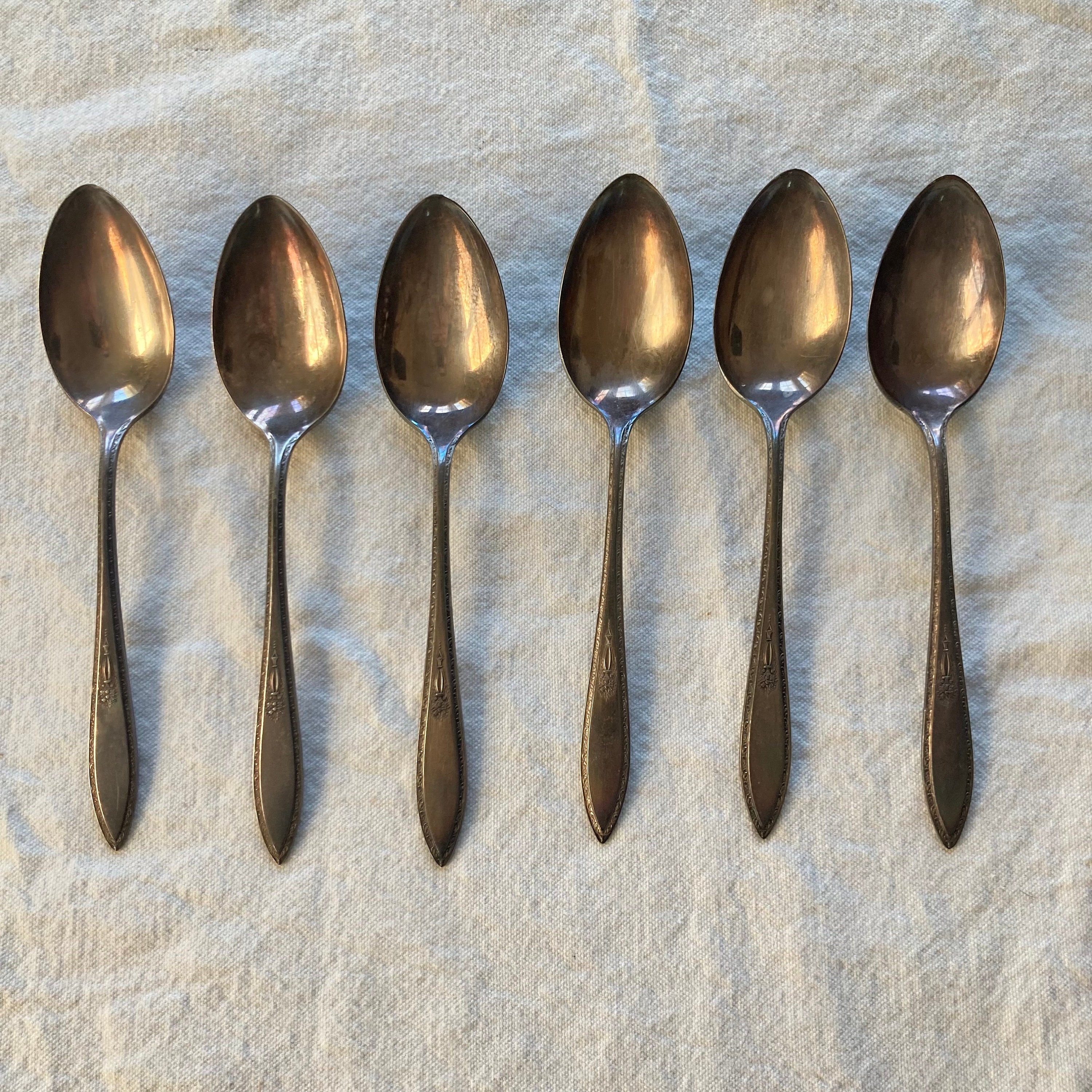 Yourex Silverseal Lady Washington Soup Spoons Etsy