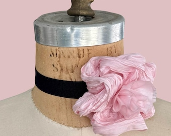 Silk Flower Choker in Pink