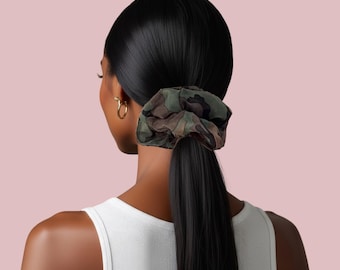 Vintage Silk Scrunchies Assorted Prints