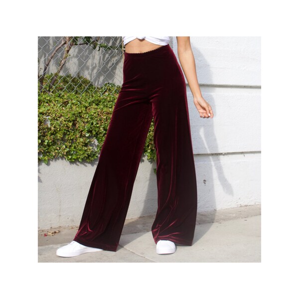 Pantalon en velours stretch - Sangria