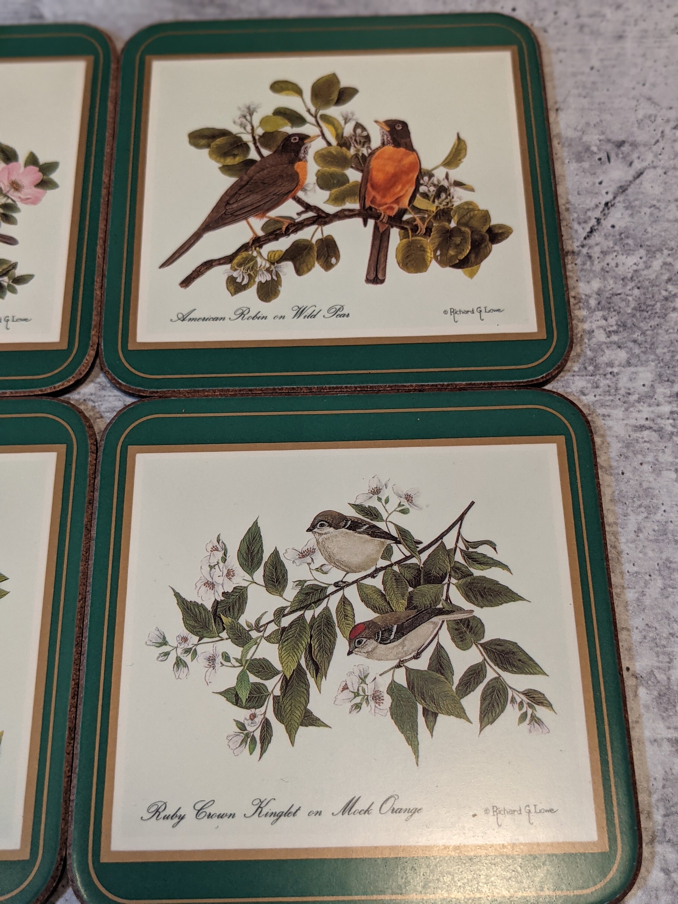 Vintage Set of 6 Pimpernel Bird Coasters Made in England Etsy