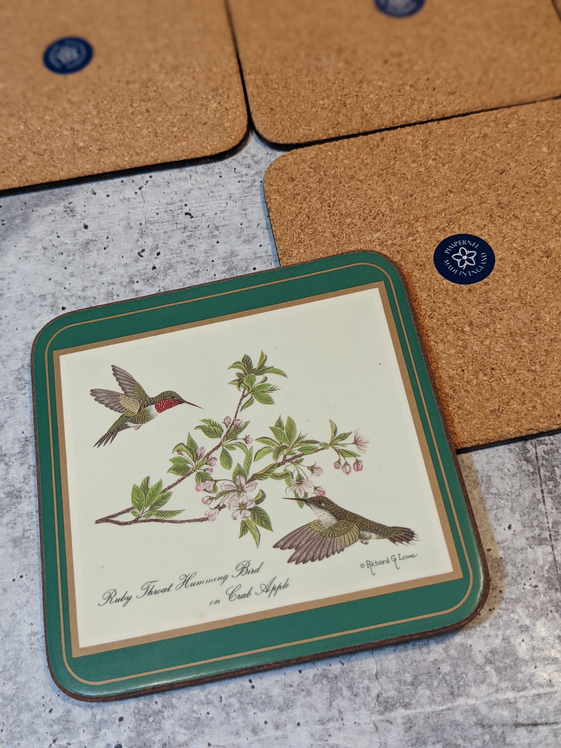 Vintage Set of 6 Pimpernel Bird Coasters Made in England Etsy