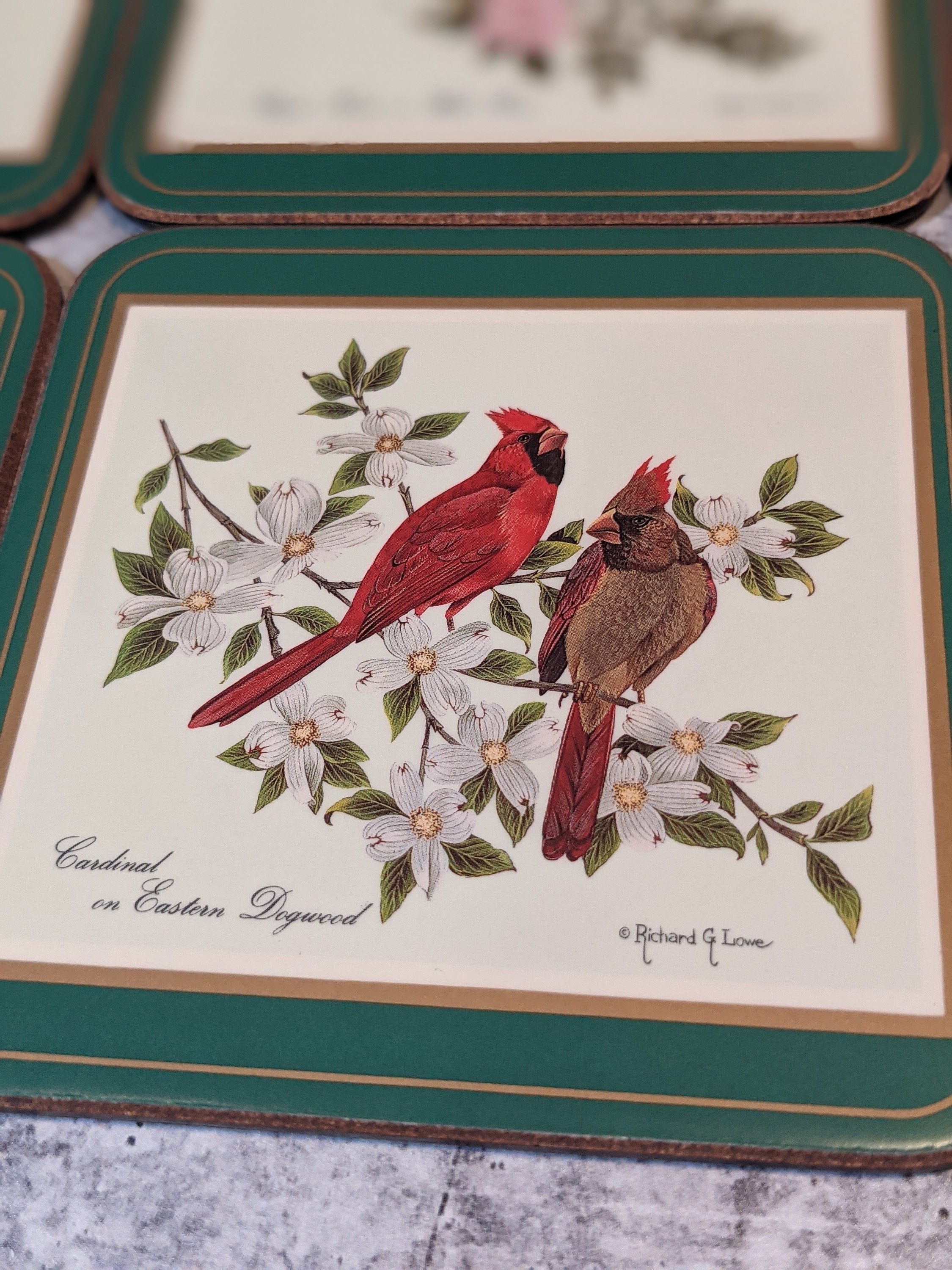 Vintage Set of 6 Pimpernel Bird Coasters Made in England Etsy