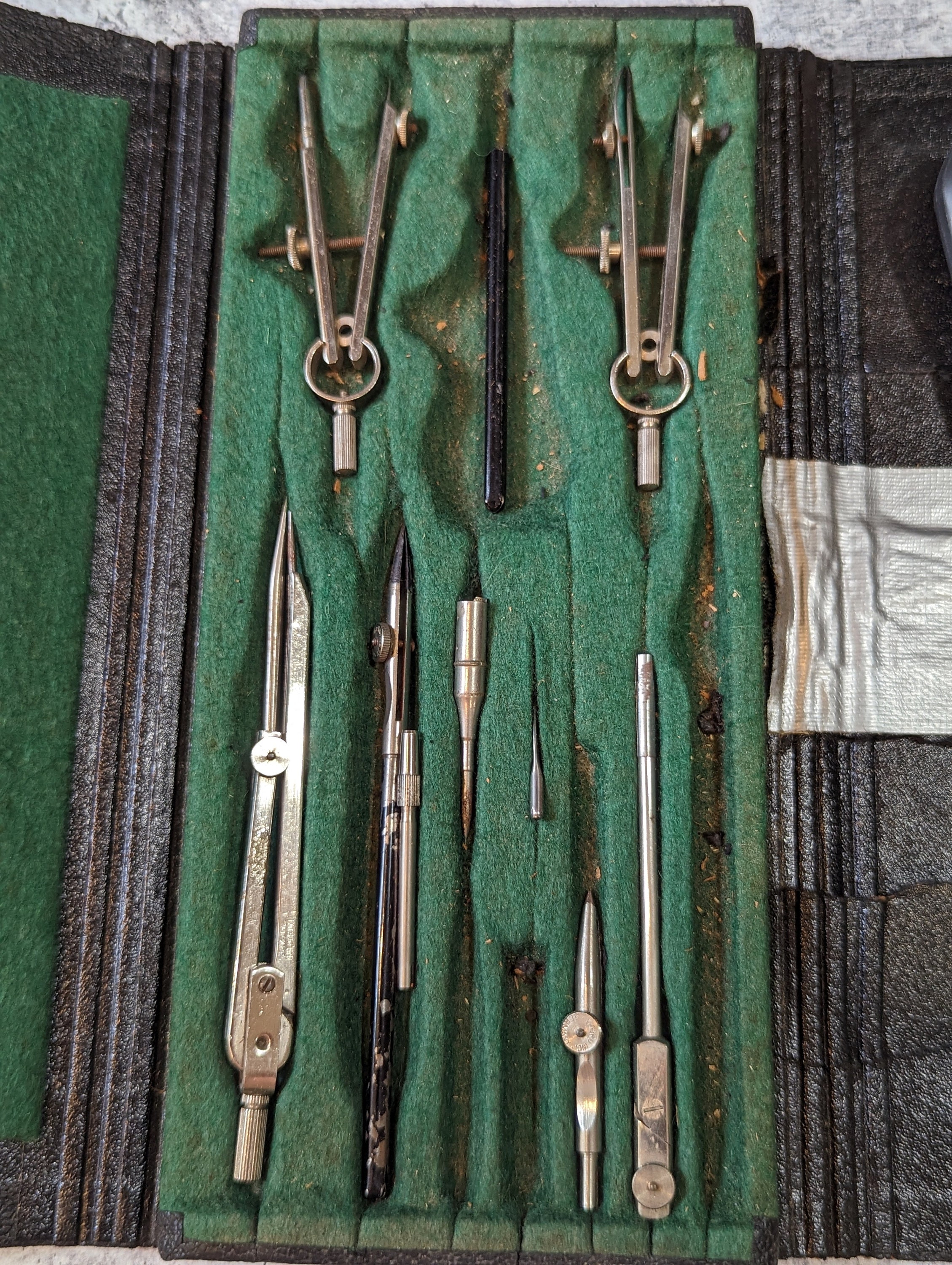 Vintage Tacro 10 Piece German Drafting Tools in Case Etsy