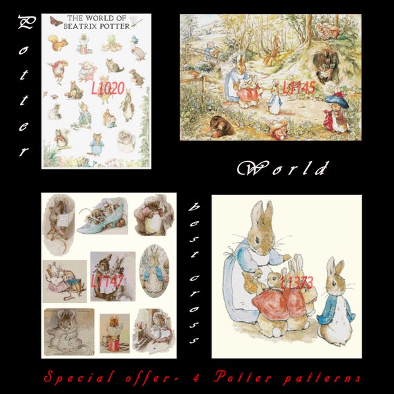 Beatrix Potter Jemima Puddle Duck Fox Talk Counted Cross Stitch Pattern