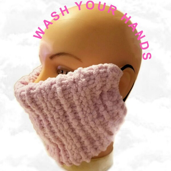 Face Mask, Pink Mask, Nose Mask, Mouth Mask, Protective Mask, Face Cover, Knit Mask, PPE, Non Medical, Covid Mask, Thick Mask, Face Shield