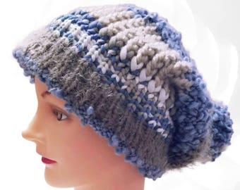 Knit Hat, Blue Hat, Gray Hat, White White, Brown Hat, Beige Hat, Colorful Hat, Slouchy Hat, Beanie Hat, Pom Pom Hat, Winter Hat, Chunky Hat
