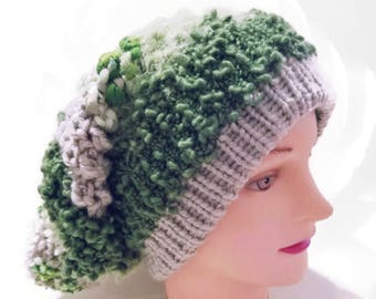 Knit Hat, Green Hat, Gray Hat, White Hat, Brown Hat, Beige Hat, Colorful Hat, Slouchy Hat, Beanie Hat, Pom Pom Hat, Winter Hat, Chunky Hat