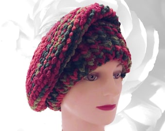 Red Hat, Green Hat, Orange Hat, Winter Hat, Colorful Hat, Slouchy Hat, Red Slouchy, Green Slouchy, Orange Slouchy, Snow Hat, French Beret