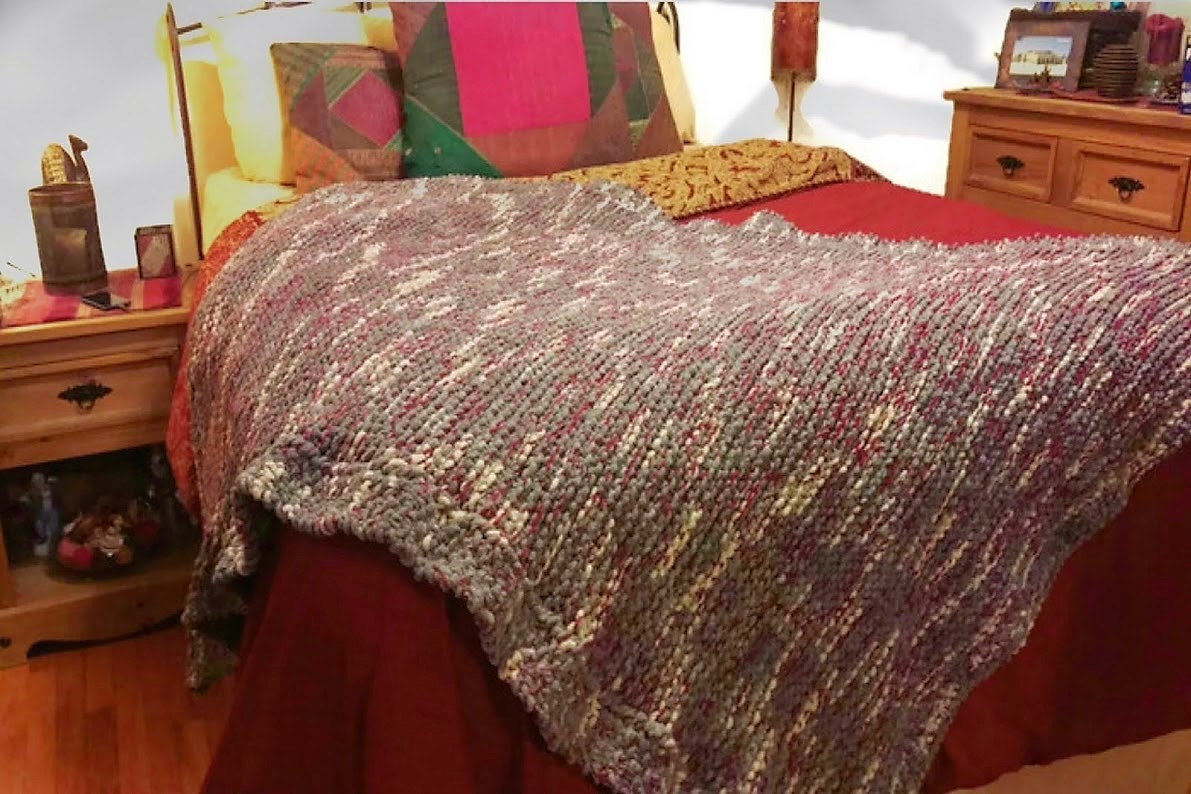 Custom Made Blanket, Throw, Gray Blanket, Gray Throw, White Blanket