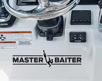 Master Baiter Funny Fishing Boat Decal Sticker
