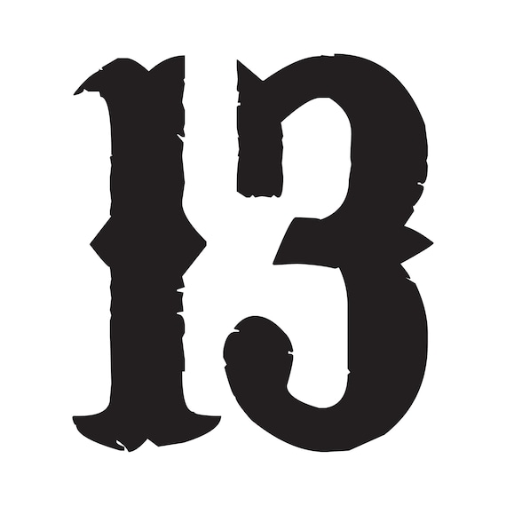 Lucky 13 Vintage Gas Tank and Fender Racing Number Thirteen