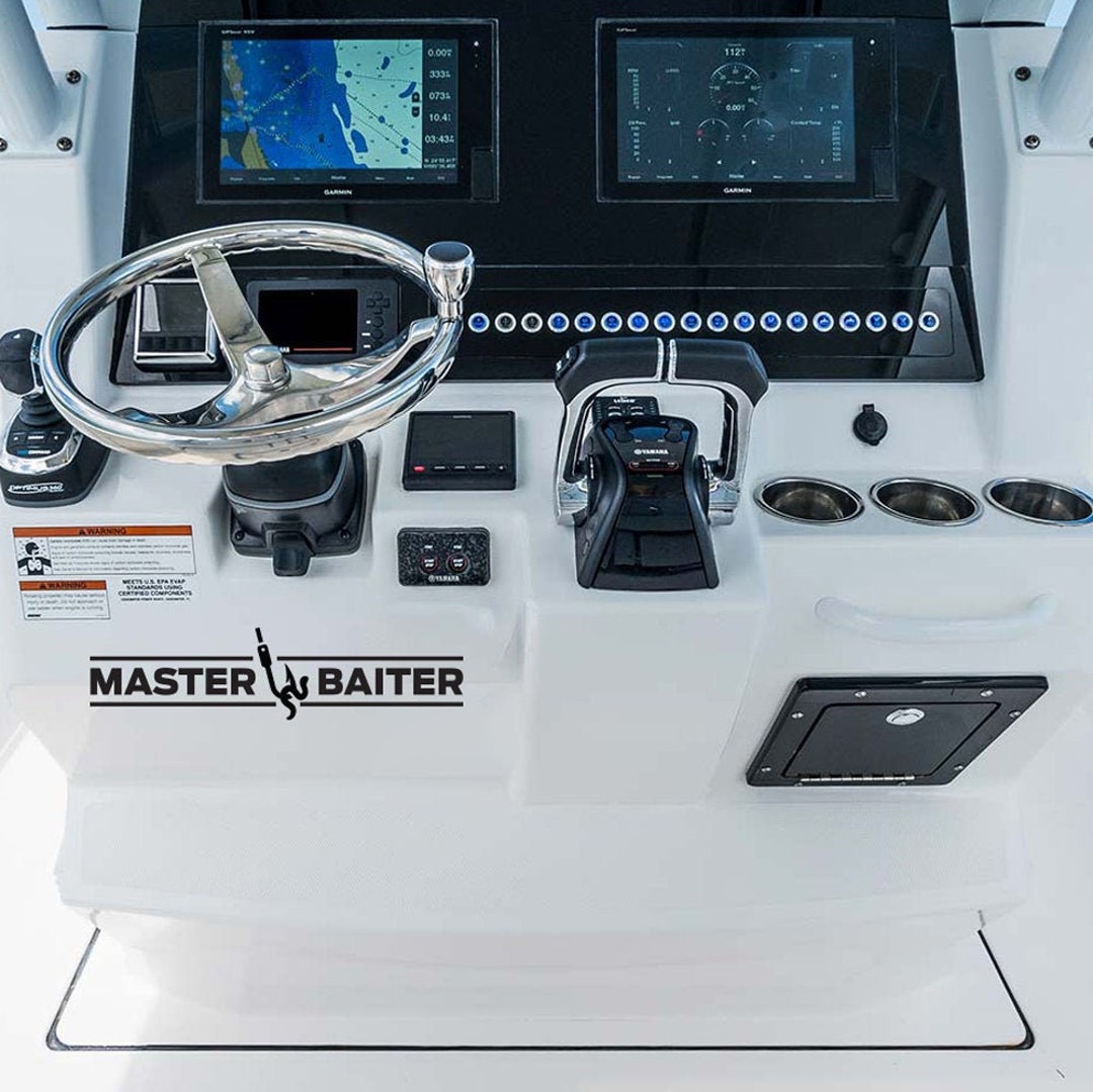 Master Baiter. Funny Boat Decal Sticker. Perfect for Fishing Boats