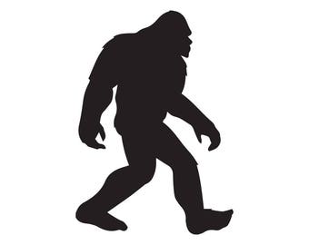 Big Foot Sasquatch Funny Custom Size for Cars and Trucks Emblem Symbol for Window and Bumper Stickers