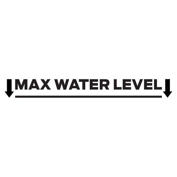 Max Water Level Funny Decals Stickers for Jeep Wrangler, Off Road Trucks and ATV 4WD and Boats LOOKS AMAZING!