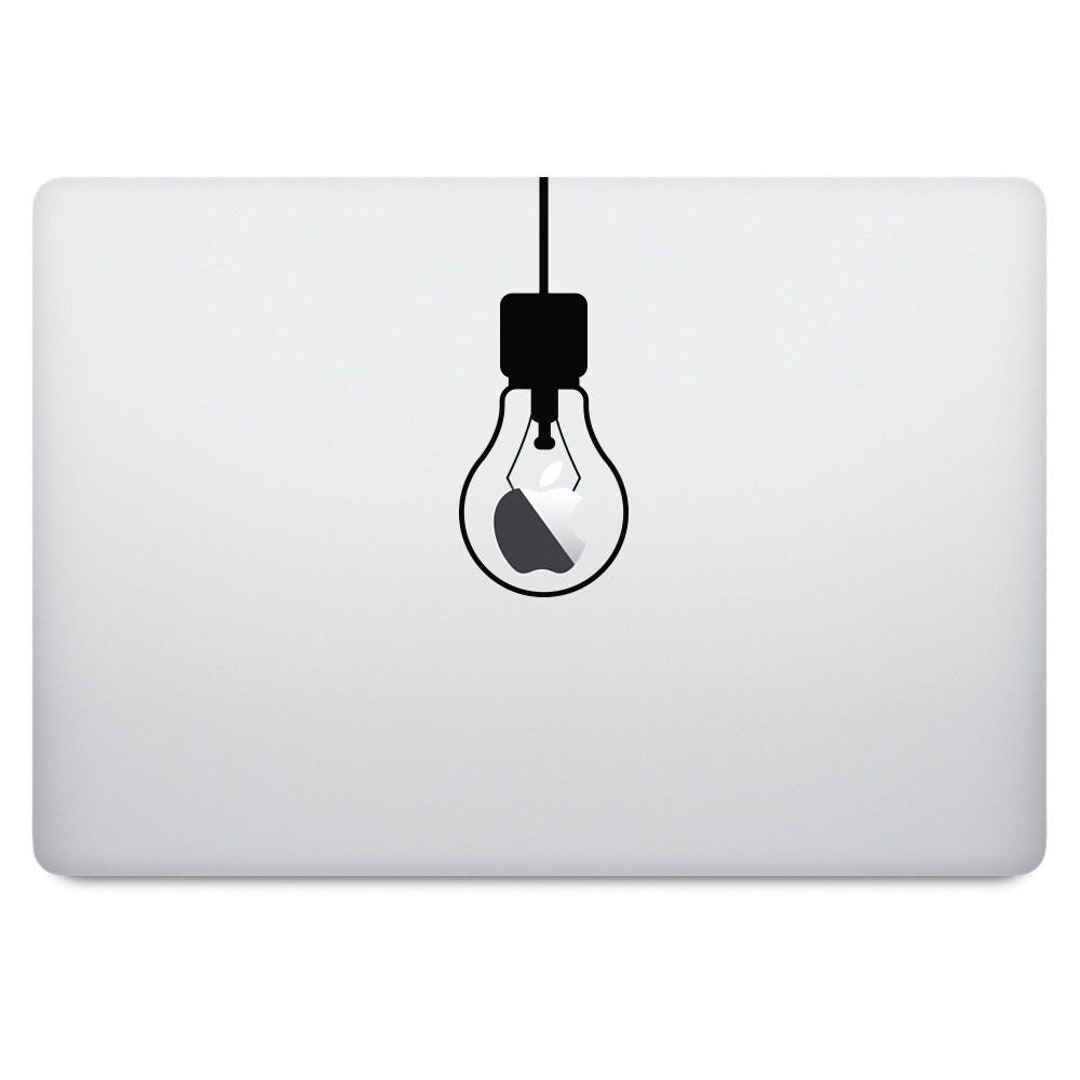 8 MacBook Lightbulb Emblem Apple Logo Light Decal Sticker Apple MacBook