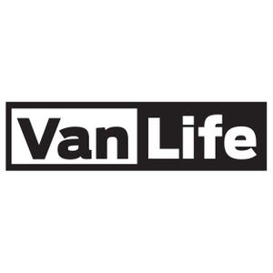 Sticker logo Van Life, camping-car, camping-car, fourgon aménagé, vie sur la route, sticker carrosserie et fenêtre. Découpe au laser. Un look incroyable !