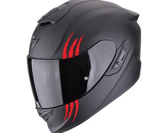 Beast Claw Scratch Helmet Decals, Aggressive Monster Look