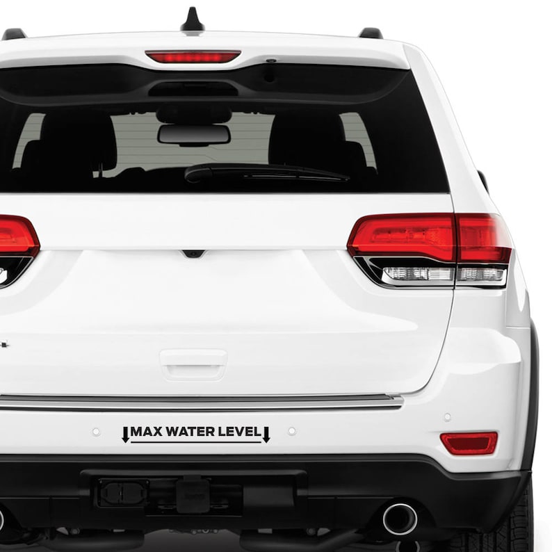 Funny Max Water Level Decal for Jeep, Truck, ATV, and Boat - Etsy UK