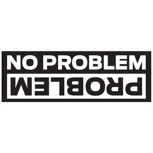 9 "9 ""Kein Problem Flipped Problem" lustige Aufkleber Aufkleber für."