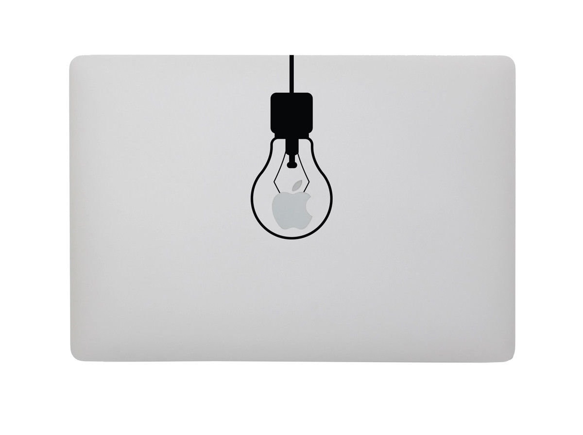 8 Macbook Lightbulb Emblem Apple Logo Light Decal Etsy