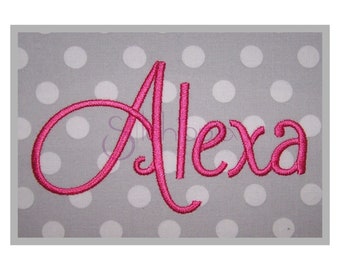 Alexa Embroidery Font Set - 1