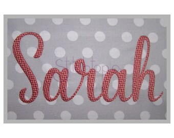 Sarah Embroidery Font #1 - 3.5
